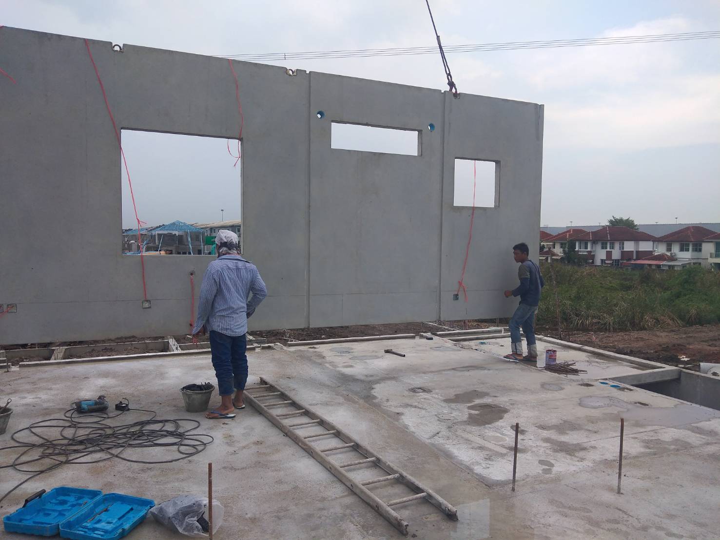 ผลงาน precast wall 1